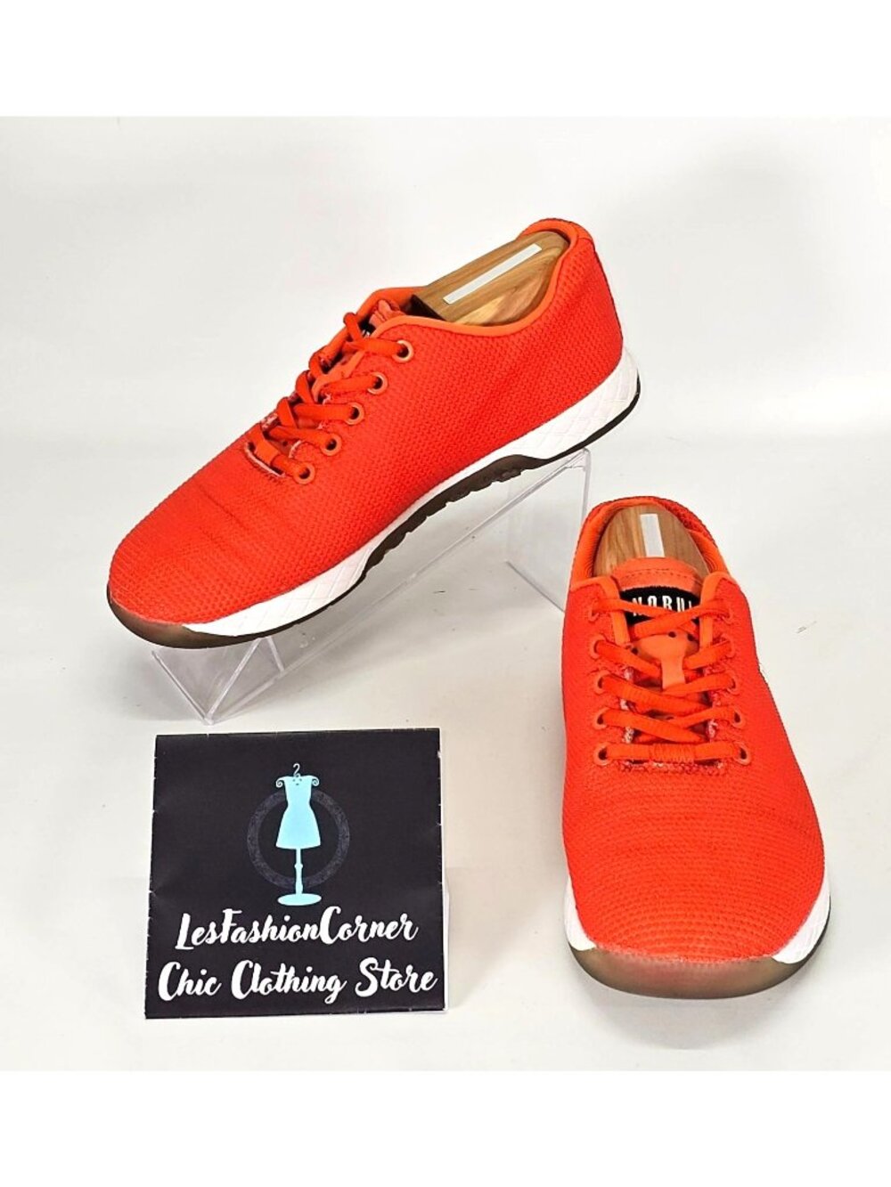 Nobull Men's Orange Synthetic Upper Training Shoes Size 6.5 Men's 8 Wo's 2114